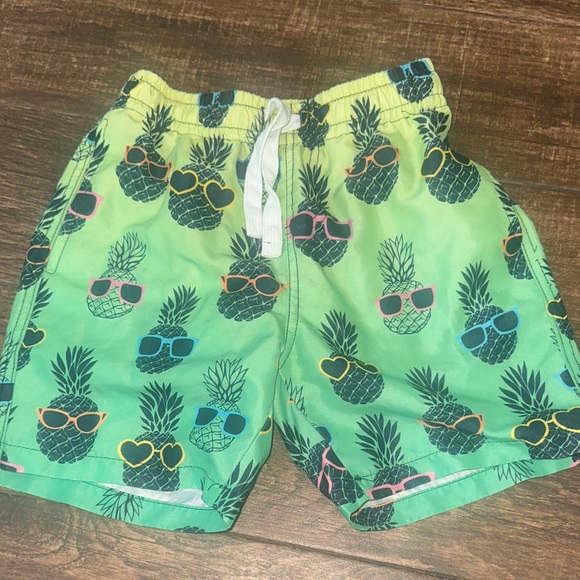 Other - Kids Pineapple Print Green swim Shorts